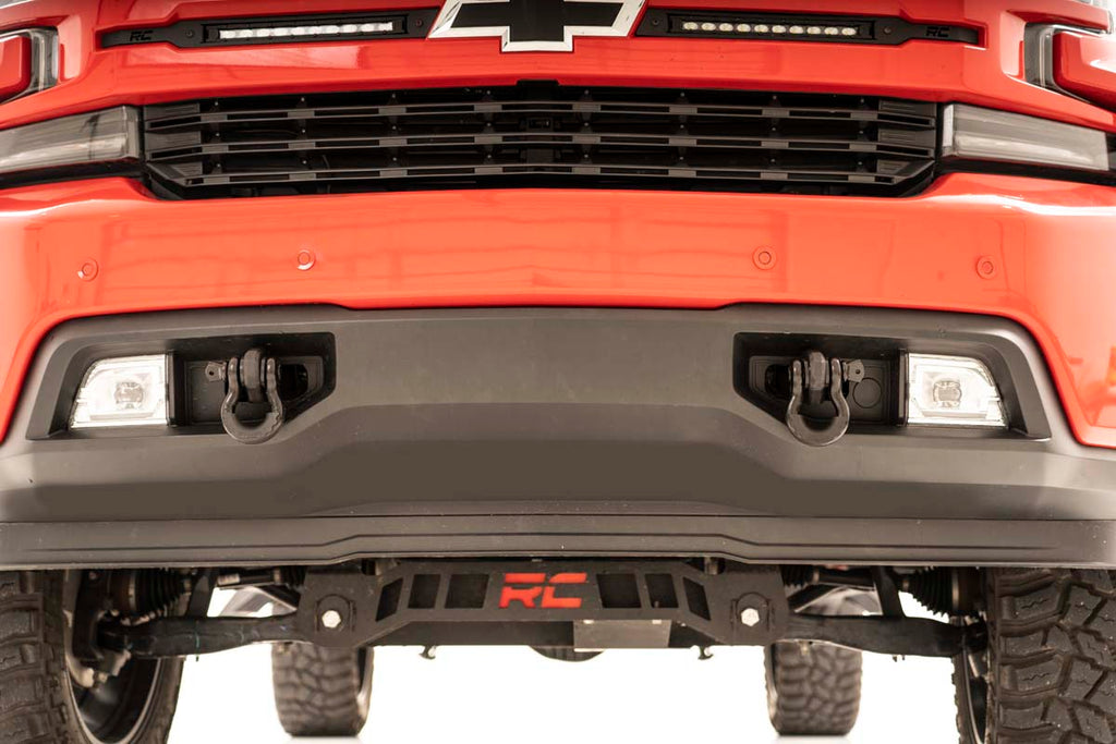 Tow Hook Brackets | D-Ring Combo | Chevy Silverado 1500 2WD/4WD (2019-2022) by Rough Country