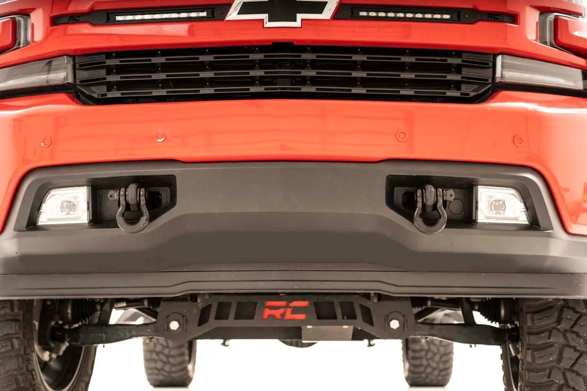 Tow Hook Brackets | D-Ring Combo | Chevy Silverado 1500 2WD/4WD (2019-2022) by Rough Country