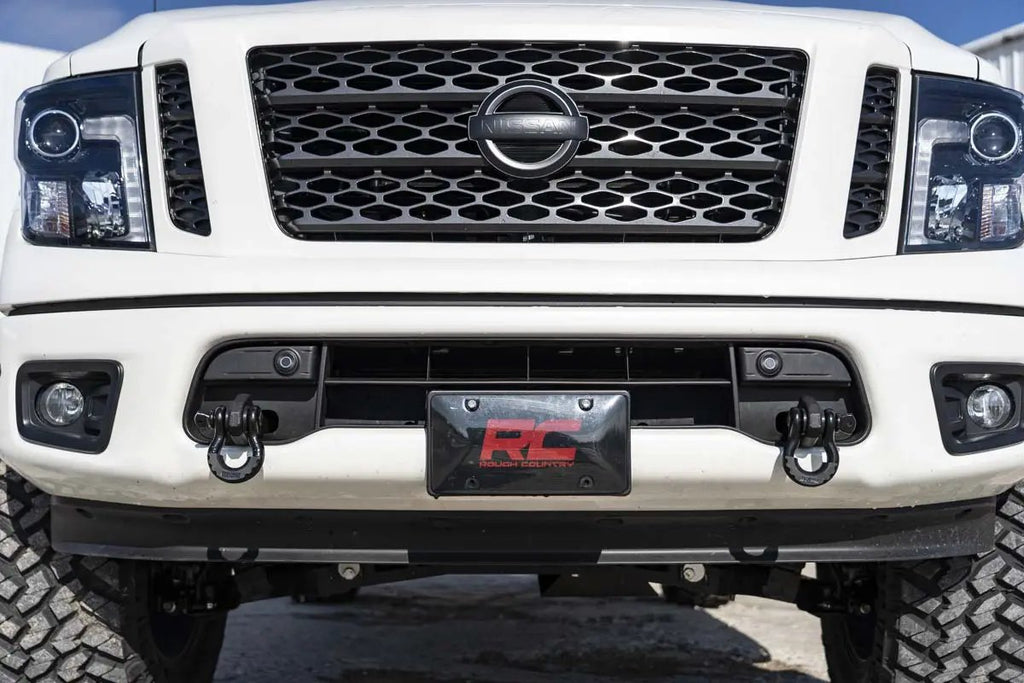 Tow Hook Brackets | D-Ring Combo | Nissan Titan 2WD/4WD (2017-2024) by Rough Country