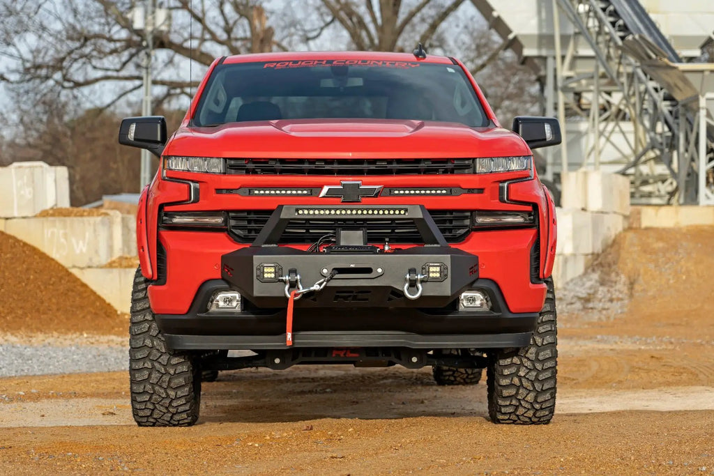 EXO Winch Mount Kit | Chevy Silverado 1500 2WD/4WD (2019-2022) by Rough Country