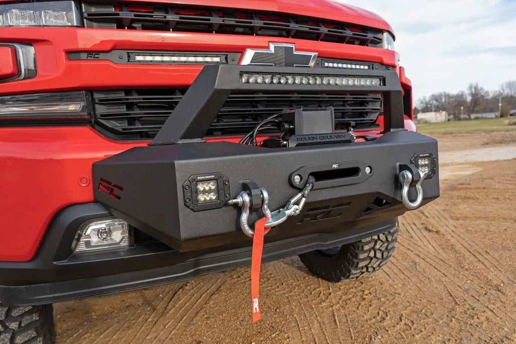 EXO Winch Mount Kit | Chevy Silverado 1500 2WD/4WD (2019-2022) by Rough Country