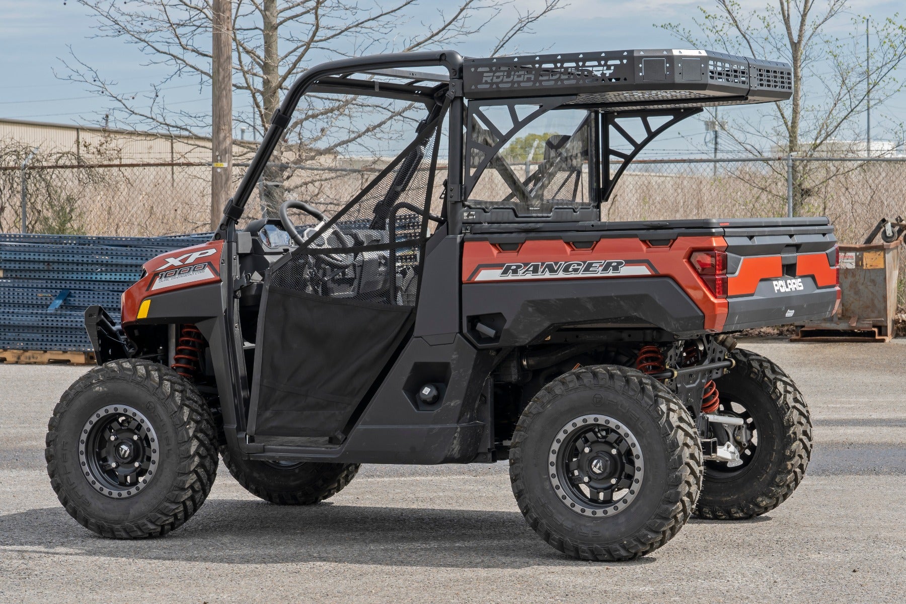 Cargo Rack | Dual 2" Black LED Pairs | Flush Mount | Polaris Ranger XP 1000 by Rough Country