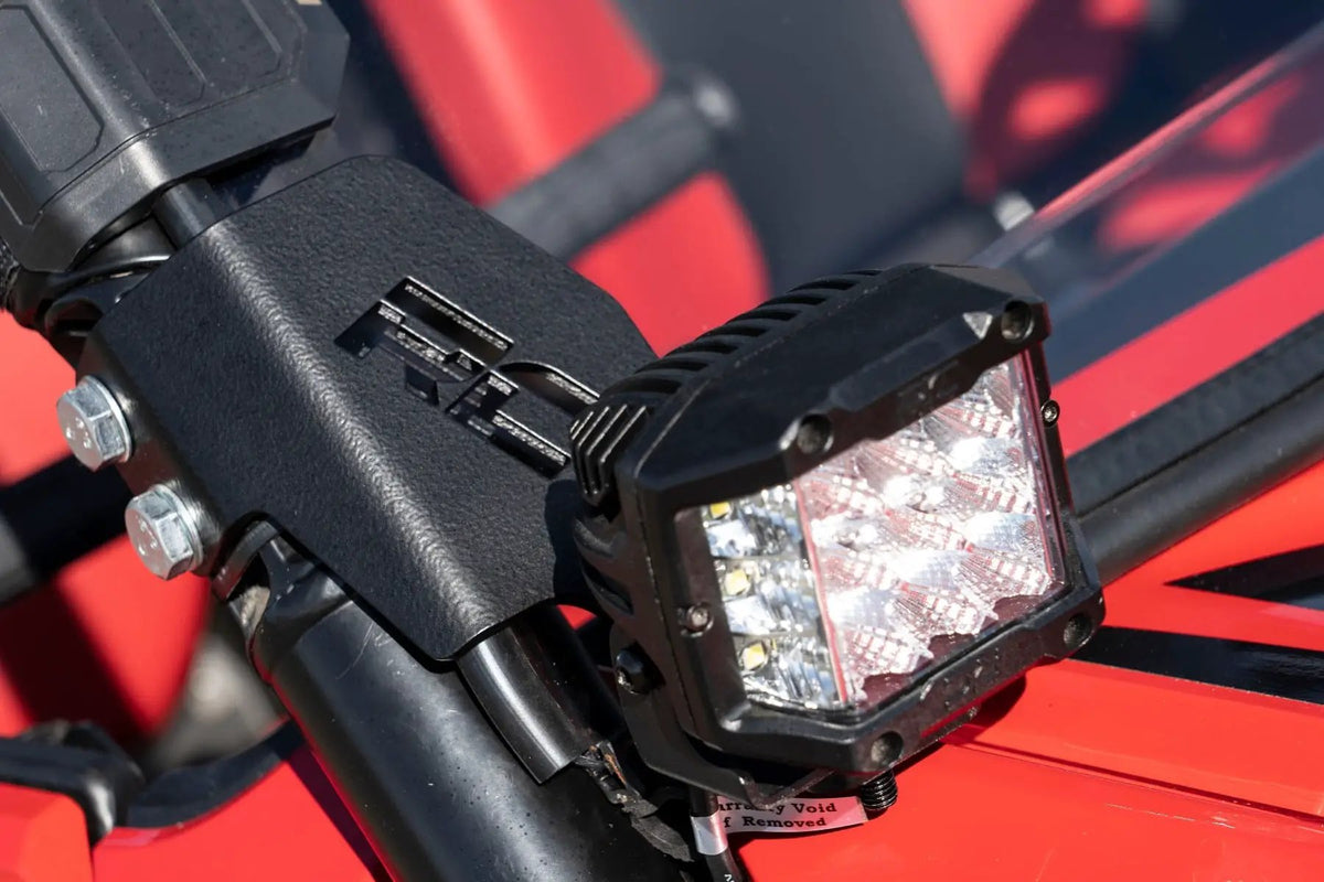 LED Light Kit | Cage Mount | 2" Black Pair | Amber DRL | Honda Talon 1000 by Rough Country
