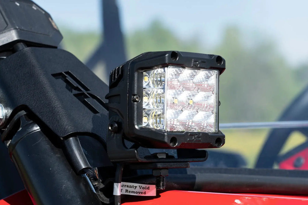 LED Light Kit | Cage Mount | 2" Black Pair | Amber DRL | Honda Talon 1000 by Rough Country