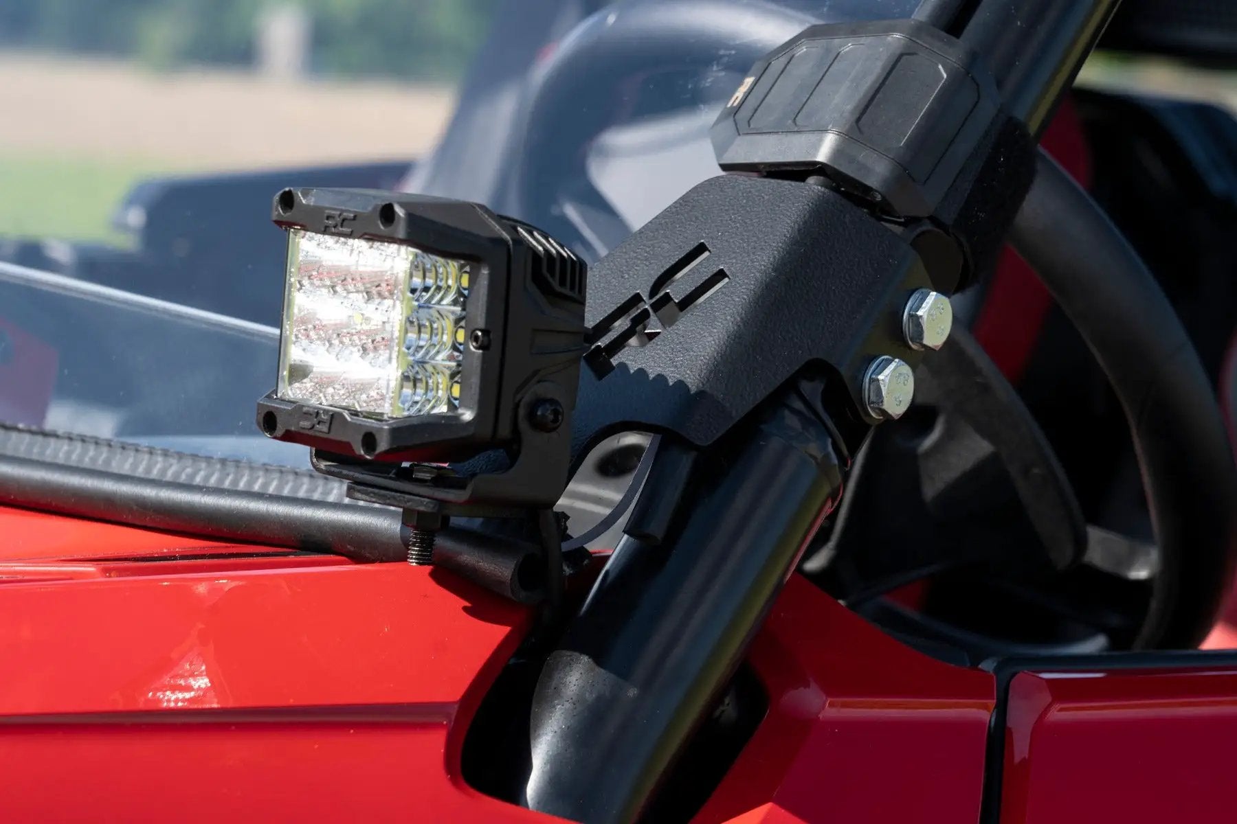 LED Light Kit | Cage Mount | 2" Black Pair | Amber DRL | Honda Talon 1000 by Rough Country