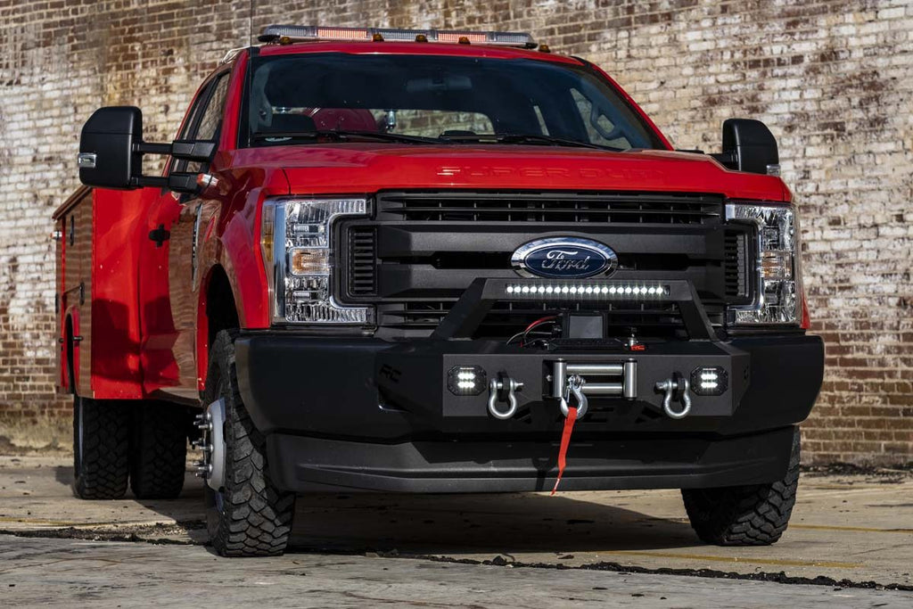 EXO Winch Mount Kit | Ford F-250/F-350 Super Duty 2WD/4WD (2017-2020) by Rough Country