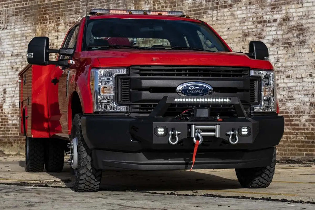 EXO Winch Mount Kit | Ford F-250/F-350 Super Duty 2WD/4WD (2017-2020) by Rough Country
