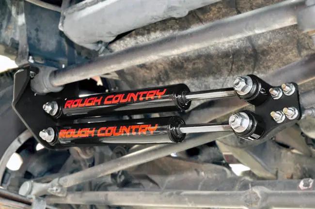 Dual Steering Stabilizer | 4-6.5 Inch Lift | Jeep Wrangler YJ 4WD (1987-1995) by Rough Country