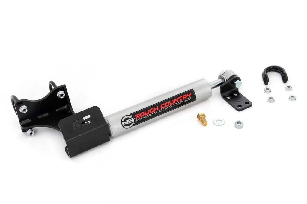 N3 Steering Stabilizer | Axle Bracket | 2-8 Inch Lift | Jeep Wrangler JK (07-18) by Rough Country