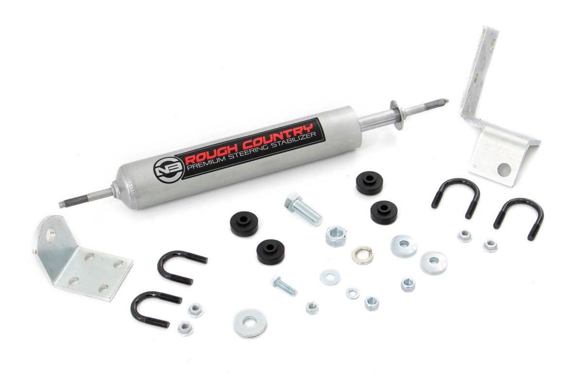 N3 Steering Stabilizer | 0-3 Inch Lift | Chevy/GMC Sierra 1500/Silverado 1500/Tahoe/Yukon (92-06) by Rough Country