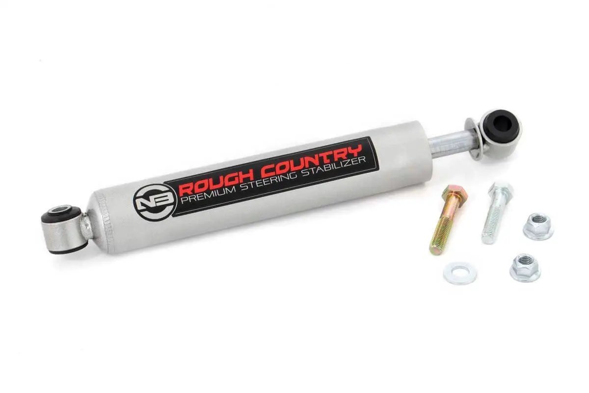 N3 Steering Stabilizer | Diesel | Nissan Titan XD 2WD/4WD (2016-2024) by Rough Country
