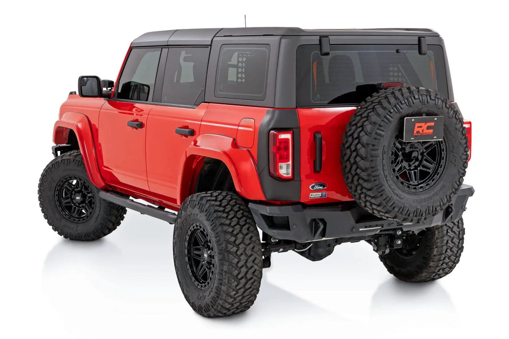 Nerf Steps | 3-Inch Tube | 4-Door | Ford Bronco 4WD (2021-2026) by Rough Country
