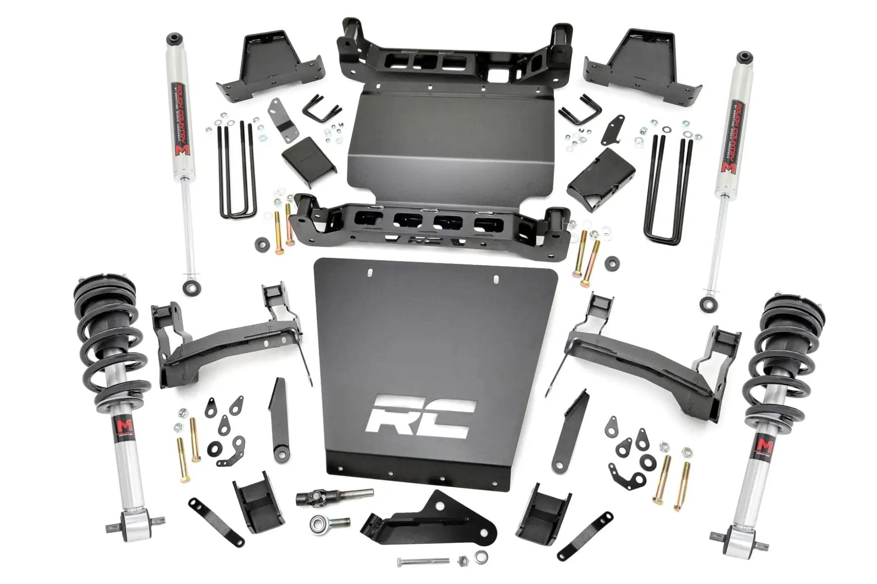 7 Inch Lift Kit | Bracket | M1 Struts/M1 | Chevy/GMC 1500 (14-16) by Rough Country