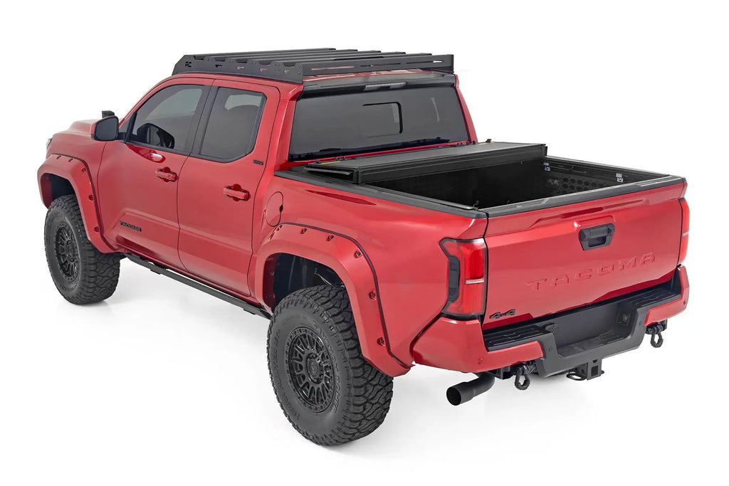 Hard Tri-Fold Flip Up Bed Cover | 5' Bed | Toyota Tacoma 2WD/4WD (2024-2026) by Rough Country