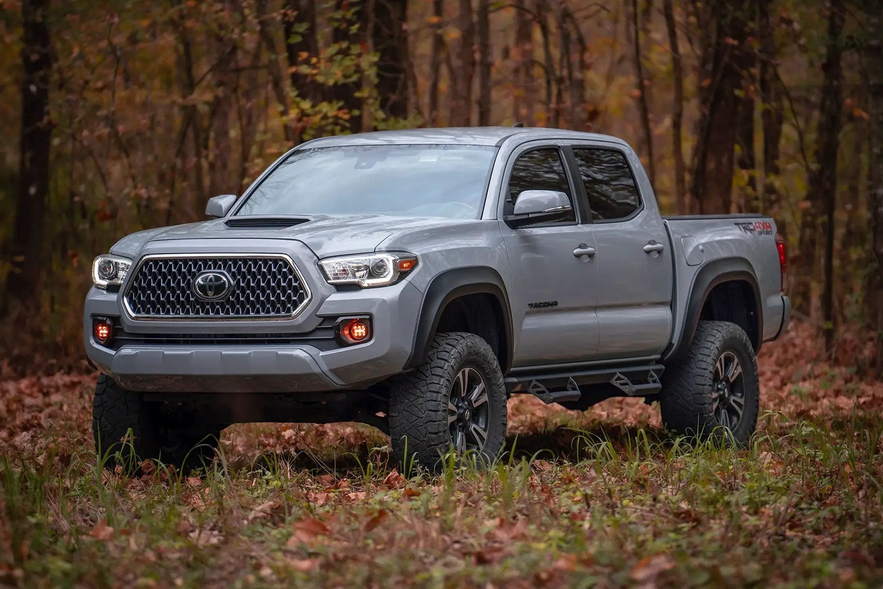LED Fog Light Kit | 3.5 Inch Round Black Series | Amber DRL | Toyota Tacoma (16-23) by Rough Country