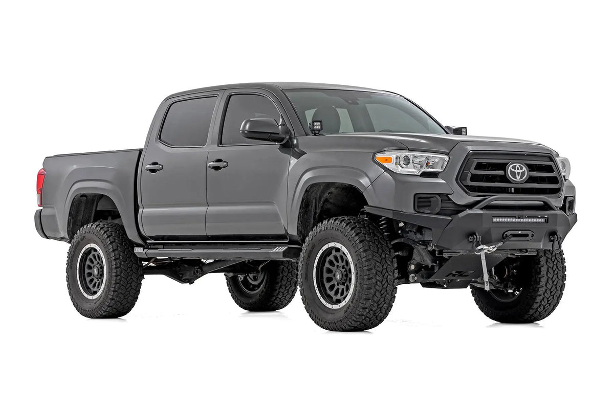 HD2 Aluminum Running Boards | Double Cab | Toyota Tacoma 2WD/4WD (2005-2023) by Rough Country