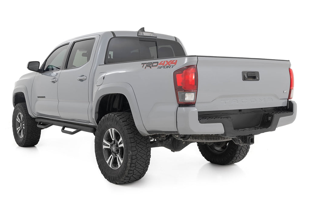 Nerf Steps | Cab Length | Crew Cab | 5' Bed | Toyota Tacoma 2WD/4WD (05-23) by Rough Country
