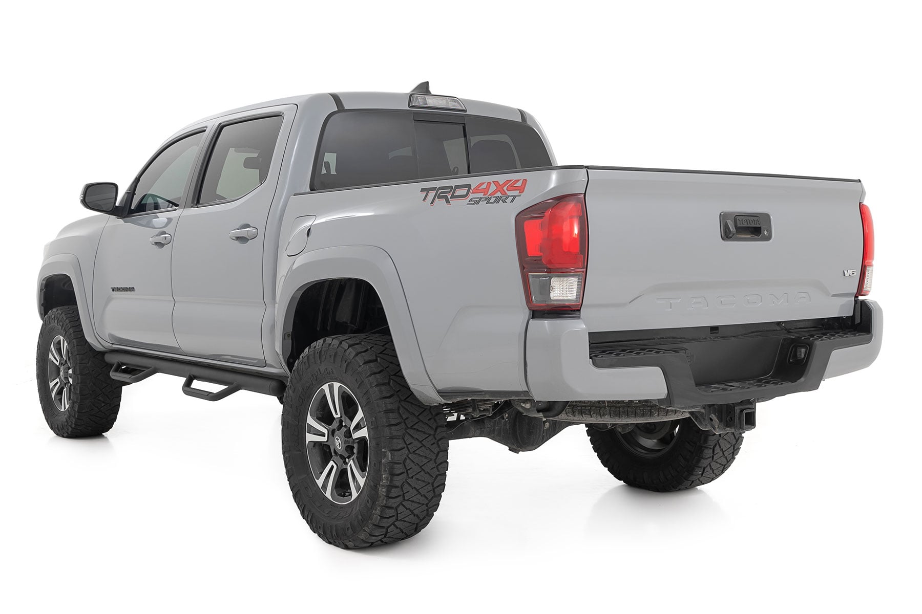 Nerf Steps | Cab Length | Crew Cab | 5' Bed | Toyota Tacoma 2WD/4WD (05-23) by Rough Country