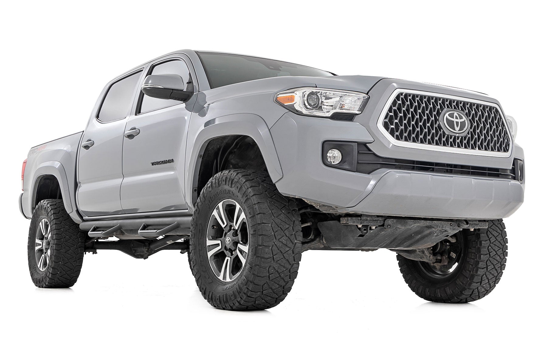 Nerf Steps | Cab Length | Crew Cab | 5' Bed | Toyota Tacoma 2WD/4WD (05-23) by Rough Country