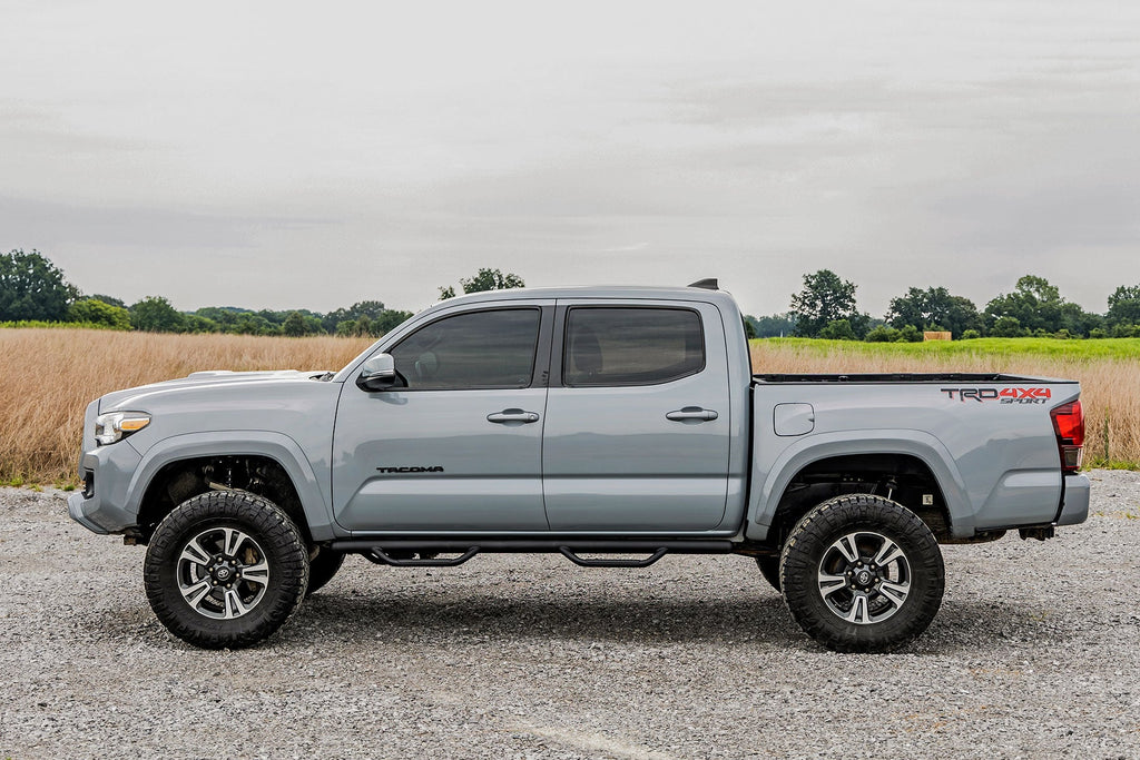Nerf Steps | Cab Length | Crew Cab | 5' Bed | Toyota Tacoma 2WD/4WD (05-23) by Rough Country