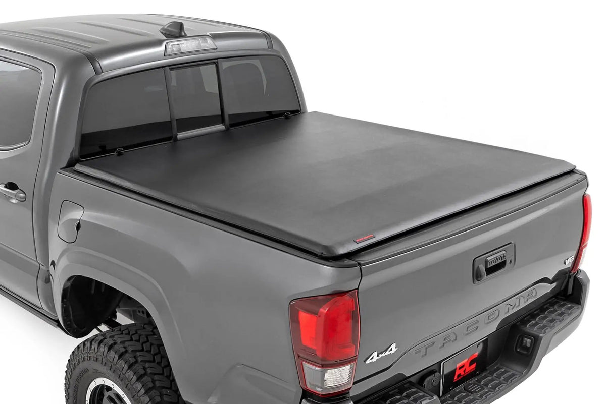 Soft Roll Up Bed Cover | 5' Bed | Toyota Tacoma 2WD/4WD (2016-2023) by Rough Country
