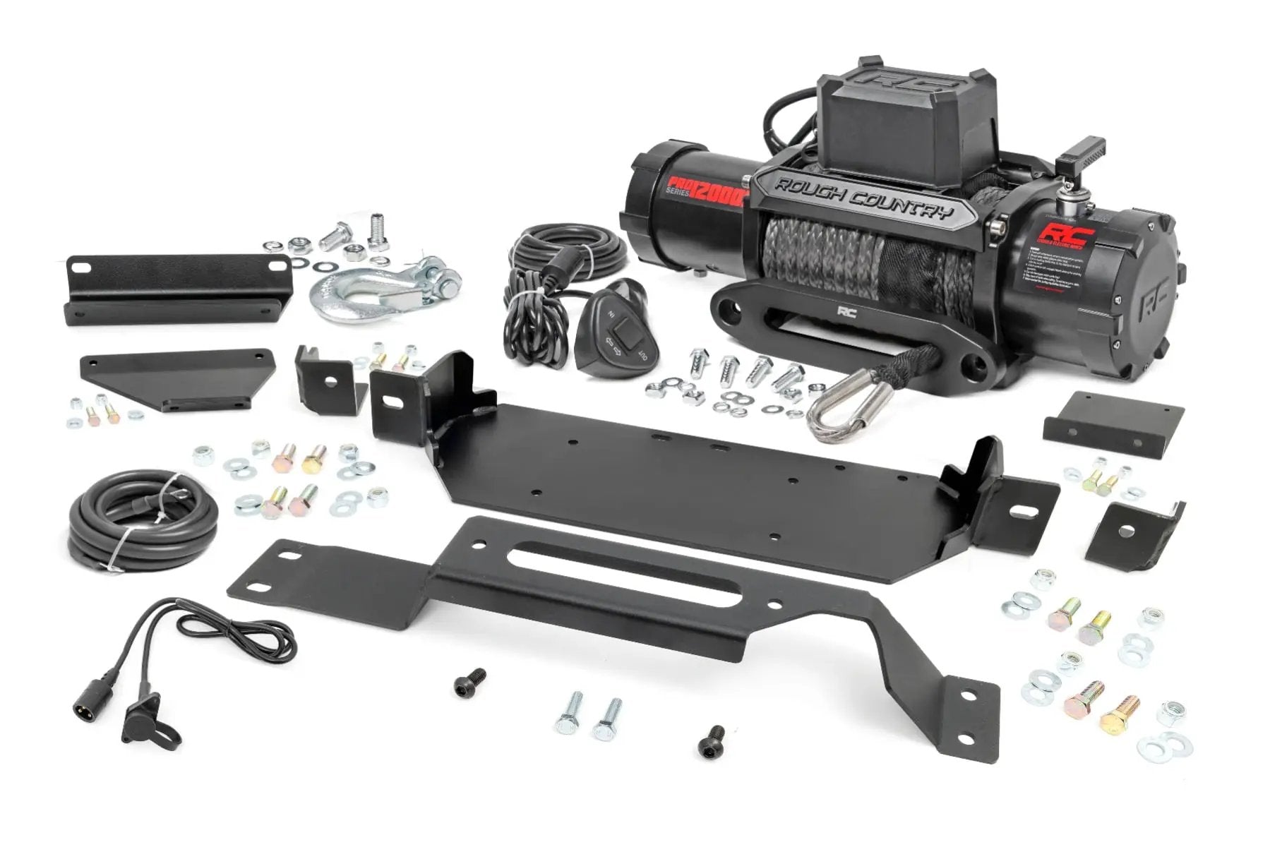 Hidden Winch Mount | PRO12000S | Ford F-250/F-350 Super Duty 2WD/4WD (20-22) by Rough Country