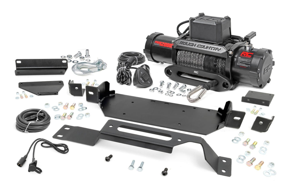Hidden Winch Mount | PRO12000S | Ford F-250/F-350 Super Duty 2WD/4WD (20-22) by Rough Country