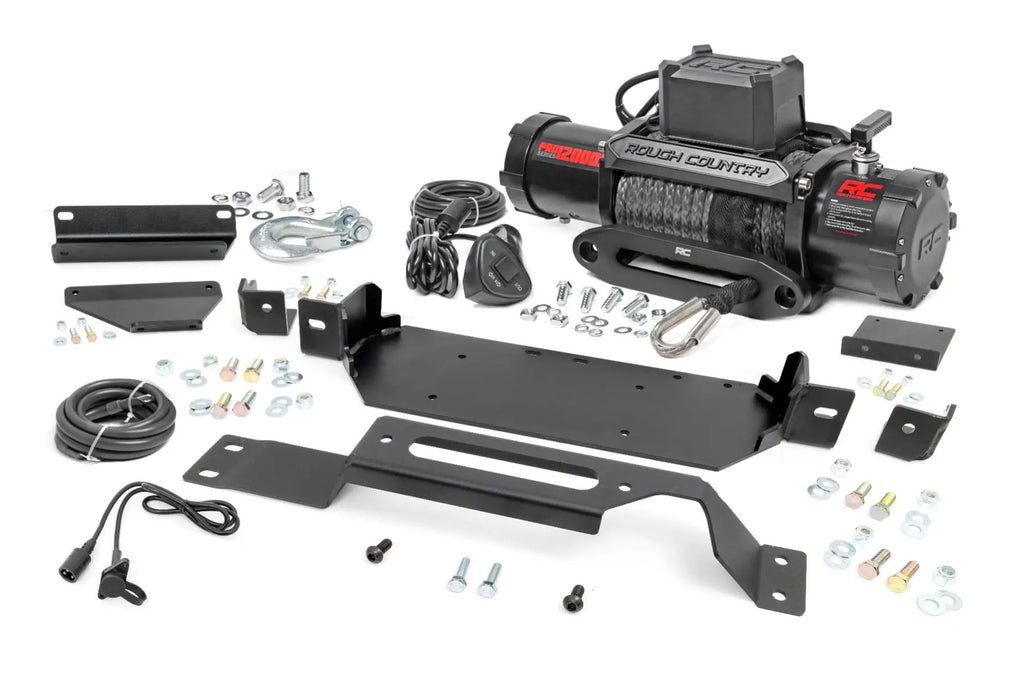 Hidden Winch Mount | PRO12000S | Ford F-250/F-350 Super Duty 2WD/4WD (20-22) by Rough Country