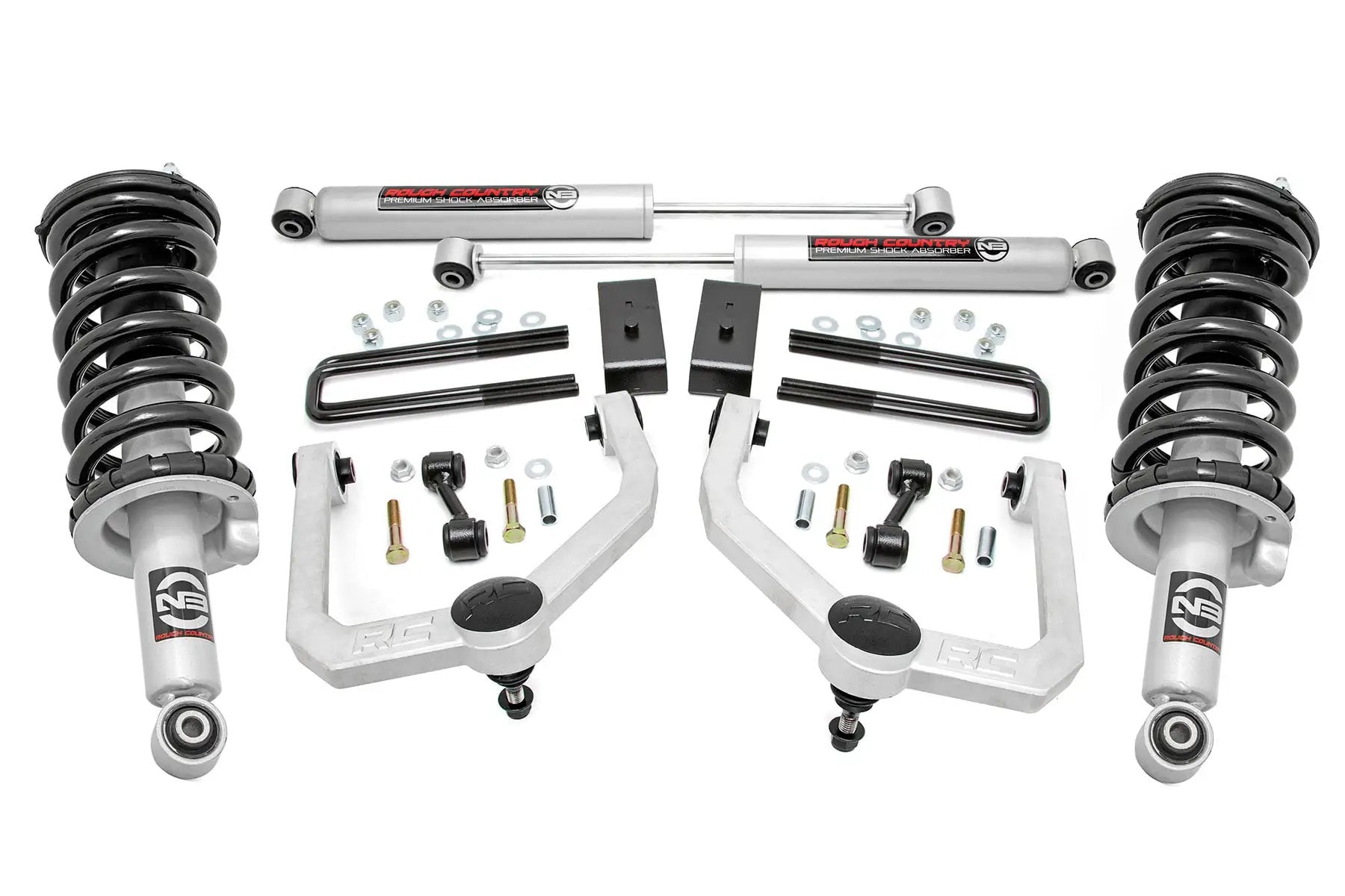 3 Inch Lift Kit | N3 Struts & Shocks | Nissan Titan 4WD (2017-2024) by Rough Country