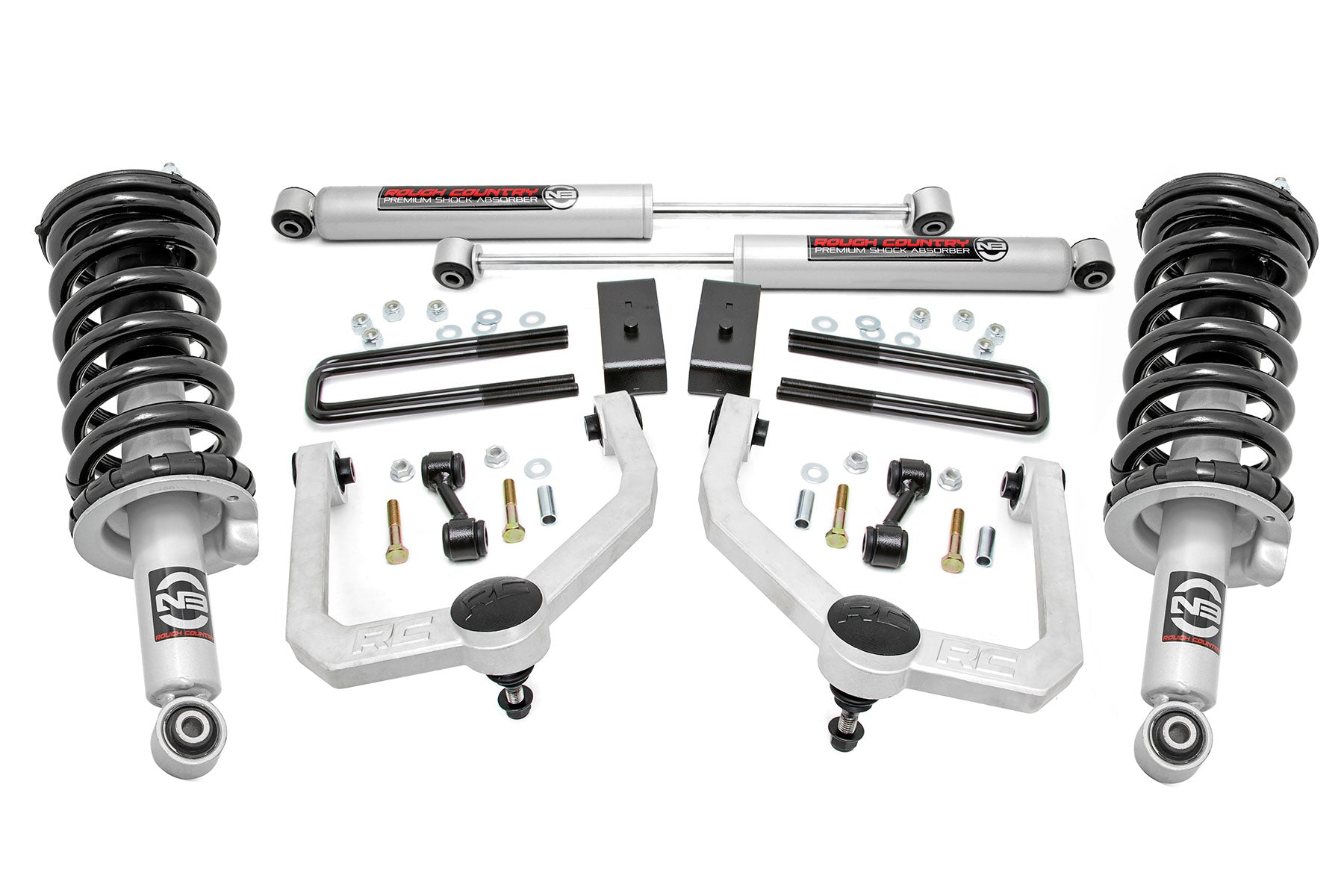 3 Inch Lift Kit | N3 Struts & Shocks | Nissan Titan 2WD/4WD (2004-2024) by Rough Country