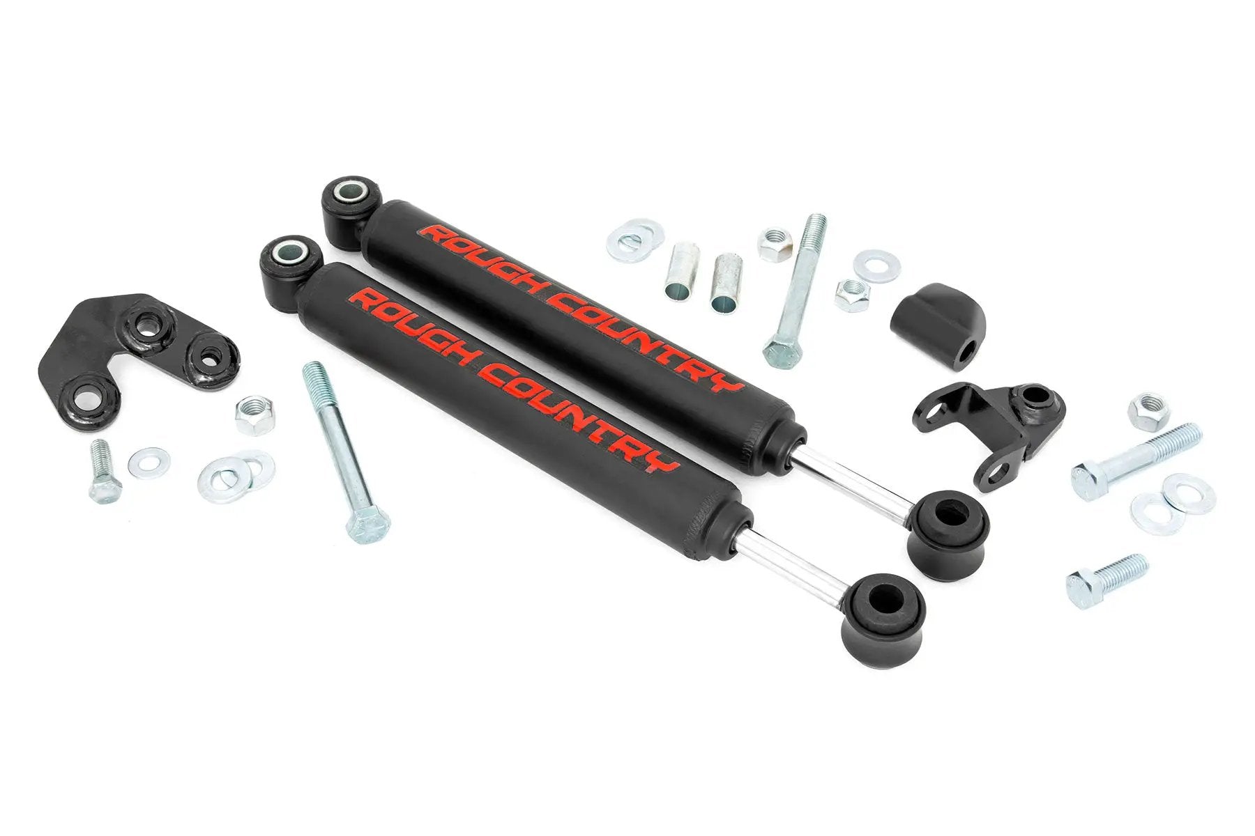 Dual Steering Stabilizer | 2.5-6.5 Inch Lift | Jeep Comanche MJ/Wrangler TJ/Wrangler Unlimited by Rough Country