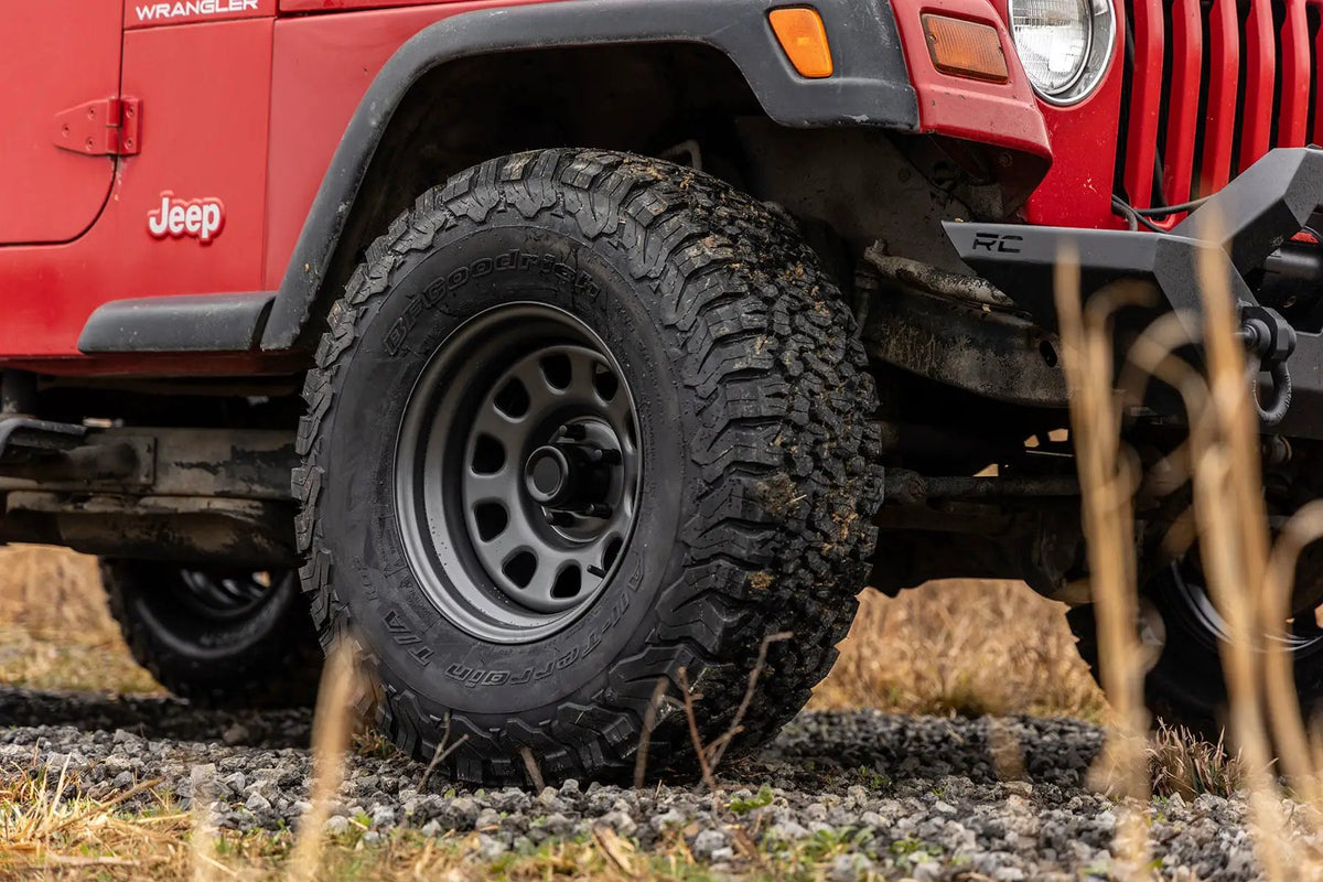 Steel Wheel | Gray | 15x8 | 5x4.5 | 3.30 Bore | -19 by Rough Country