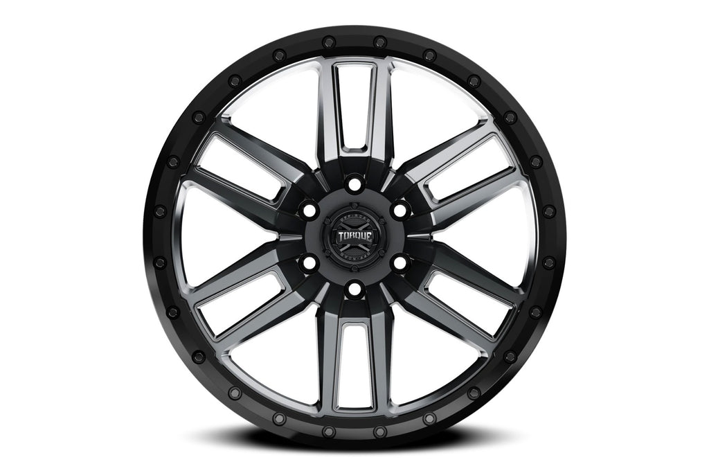 Torque Pritchett | Anthracite w/Black Lip | 17x9 | 6x5.5 | 0mm by Rough Country