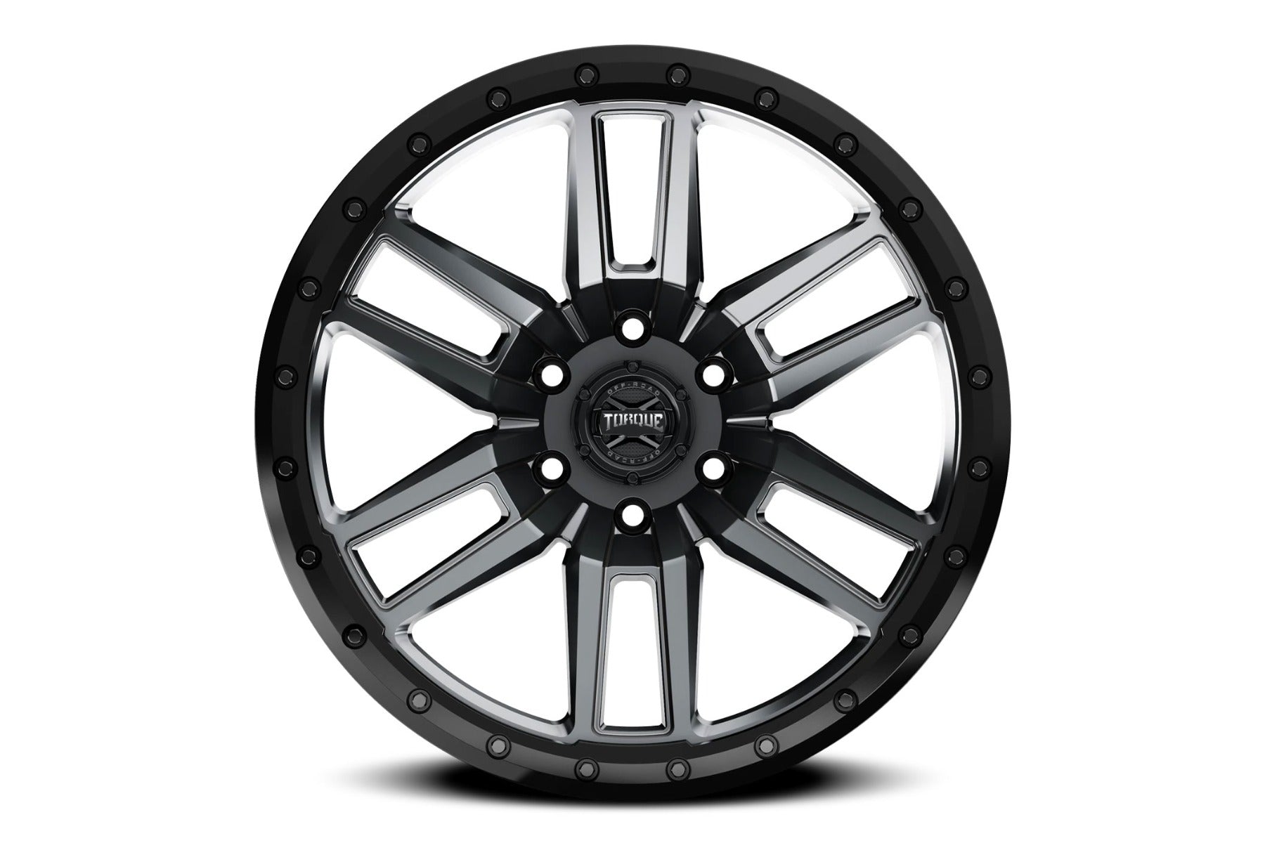 Torque Pritchett | Anthracite w/Black Lip | 17x9 | 6x5.5 | 0mm by Rough Country