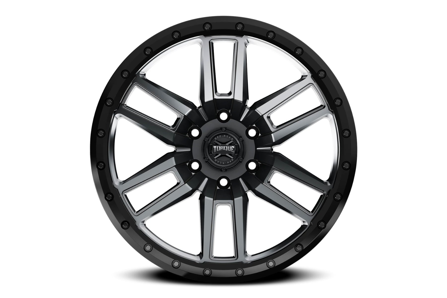 Torque Pritchett | Anthracite w/Black Lip | 20x9 | 6x5.5 | -12mm by Rough Country