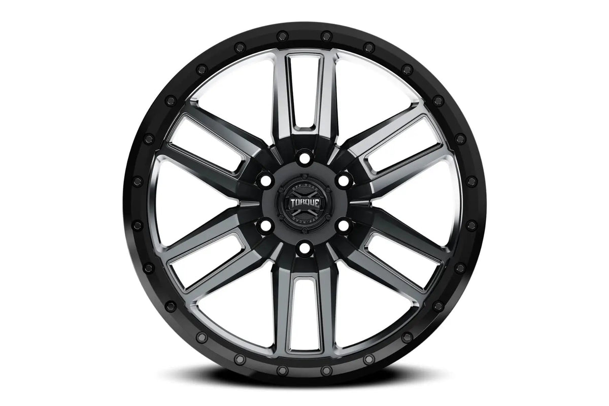 Torque Pritchett | Anthracite w/Black Lip | 18x9 | 6x5.5 | -12mm
