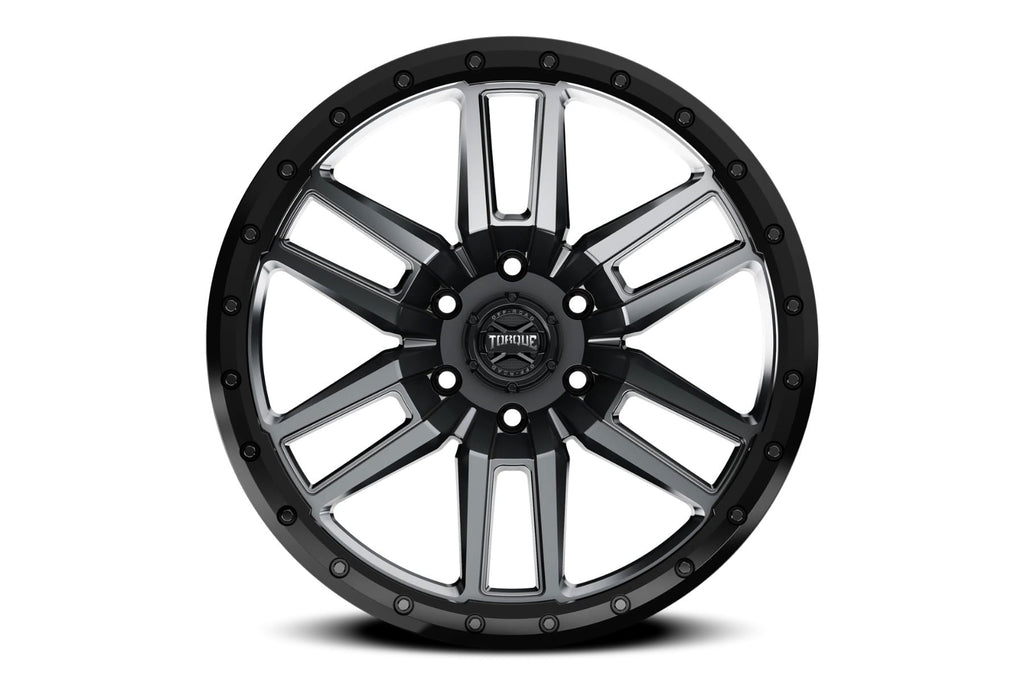 Torque Pritchett | Anthracite w/Black Lip | 18x9 | 6x5.5 | -12mm by Rough Country