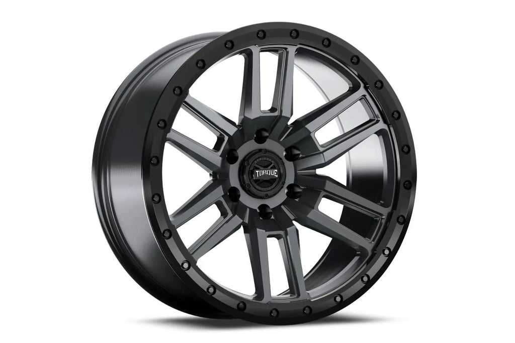 Torque Pritchett | Anthracite w/Black Lip | 17x9 | 6x5.5 | 0mm by Rough Country