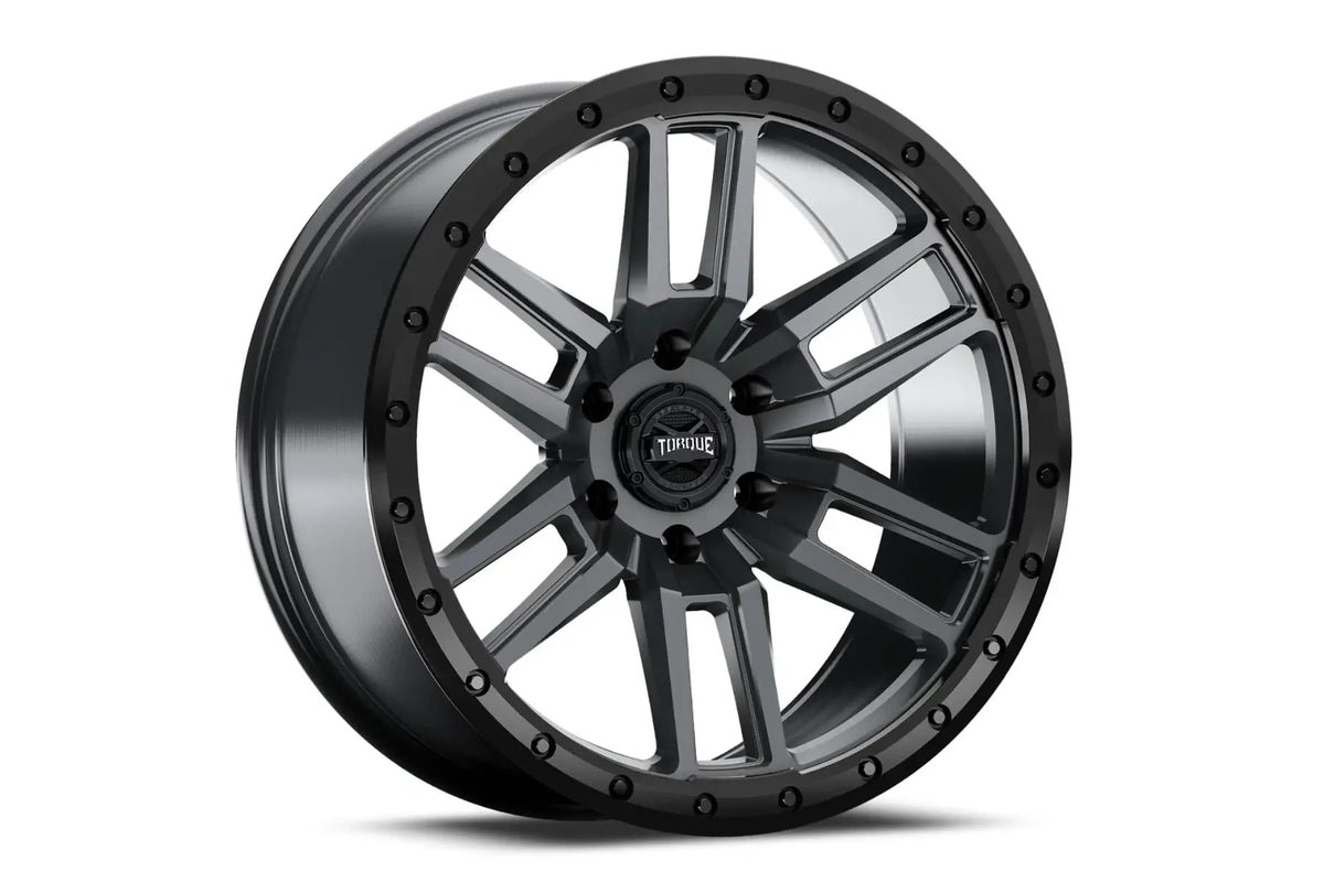 Torque Pritchett | Anthracite w/Black Lip | 17x9 | 6x5.5 | 0mm