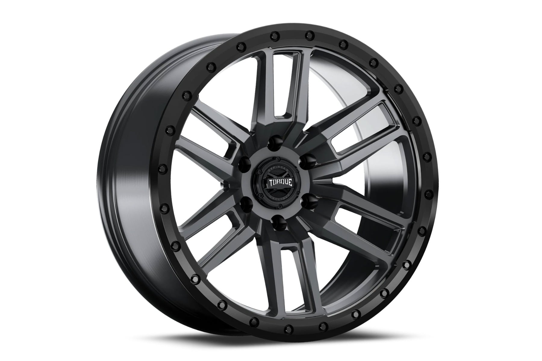 Torque Pritchett | Anthracite w/Black Lip | 20x9 | 6x5.5 | -12mm by Rough Country