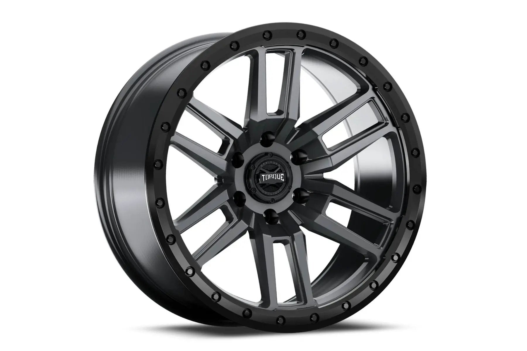 Torque Pritchett | Anthracite w/Black Lip | 20x9 | 6x5.5 | -12mm by Rough Country