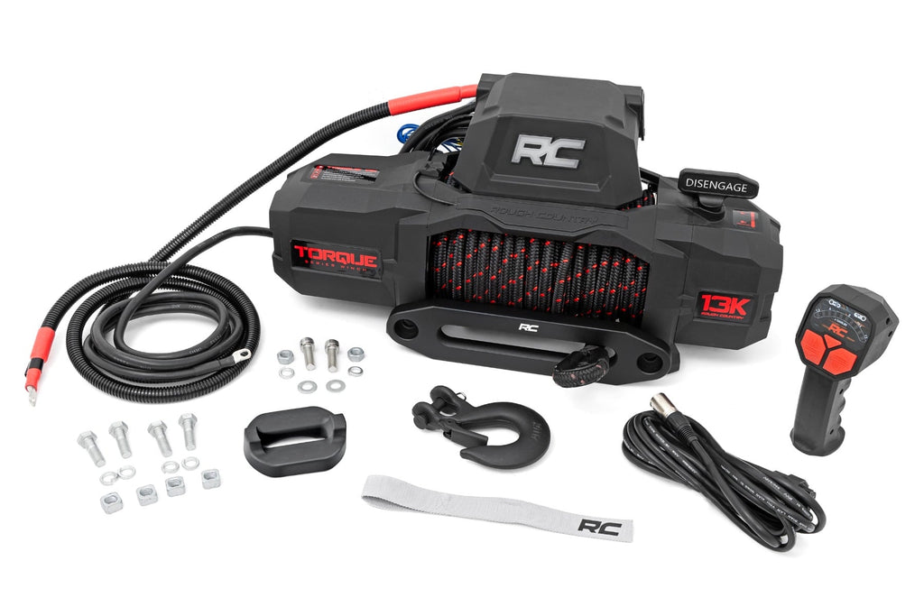 13000-Lb Pro Series Winch | Synthetic Rope by Rough Country