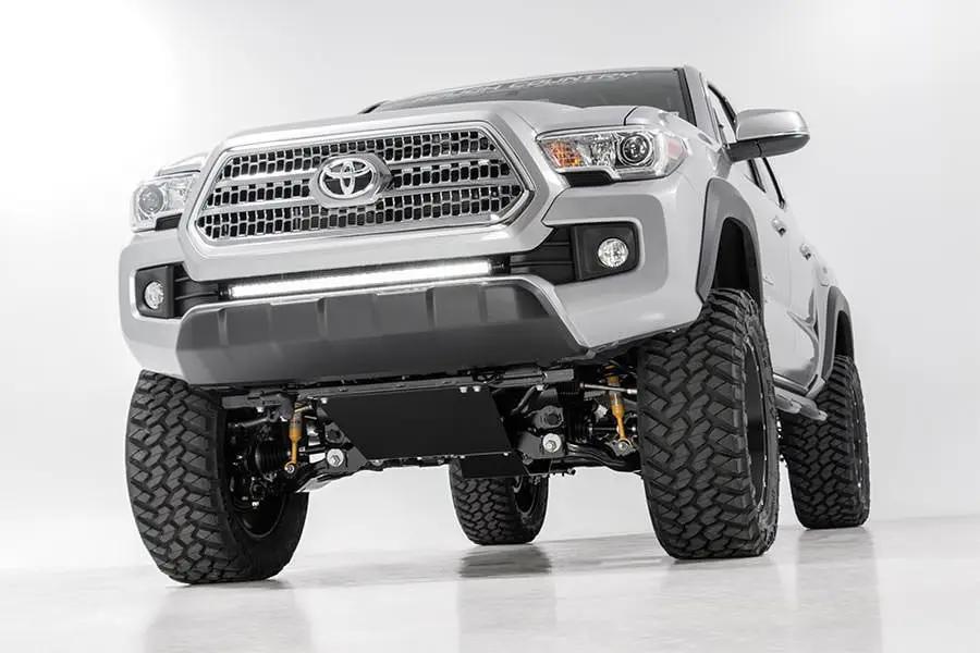 LED Light Kit | Lower Grille Mount | 30" Black Single Row | Toyota Tacoma (16-23) by Rough Country