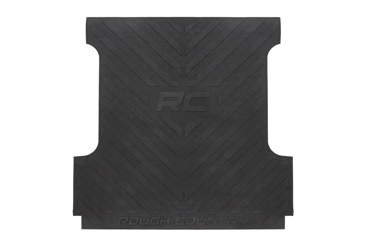 Bed Mat | 5'10" Bed | RC Logo | Chevy/GMC Sierra 1500 (19-26)/Silverado 1500 (19-26) by Rough Country
