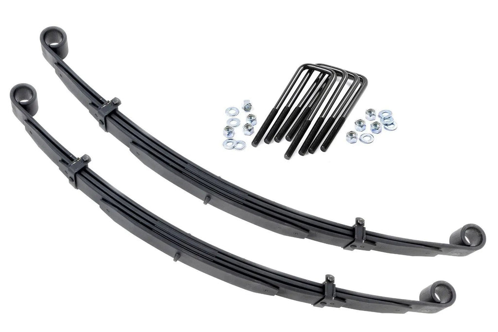Front Leaf Springs | 4" Lift | Pair | Ford F-250 4WD (1980-1997) by Rough Country