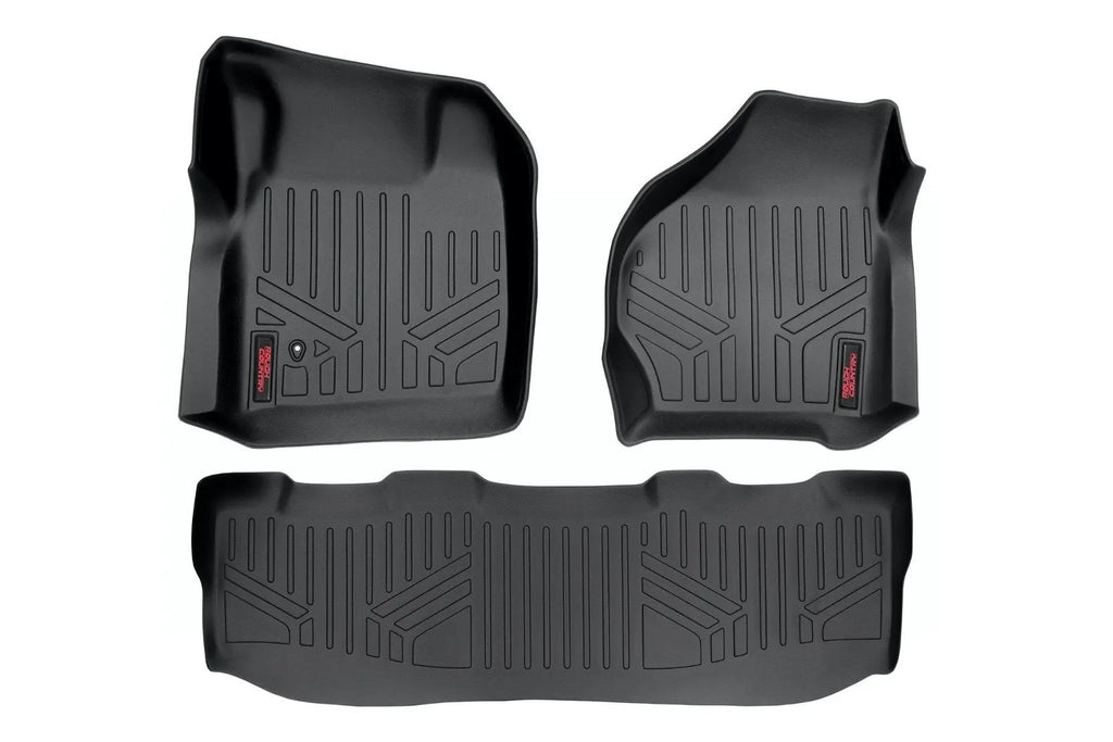 Floor Mats | FR & RR | Crew Cab | Ford F-250/F-350 Super Duty 2WD/4WD (99-07) by Rough Country