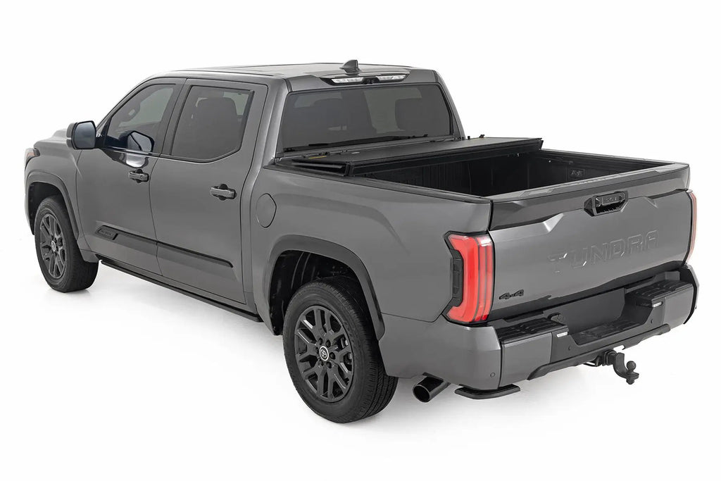 Hard Tri-Fold Flip Up Bed Cover | 5'7" | Toyota Tundra 2WD/4WD (2022-2026) by Rough Country