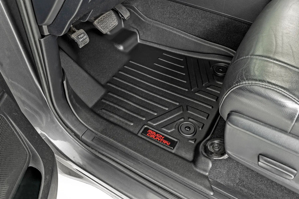 Floor Mats | FR & RR | CrewMax | Toyota Tundra 2WD/4WD (2014-2021) by Rough Country