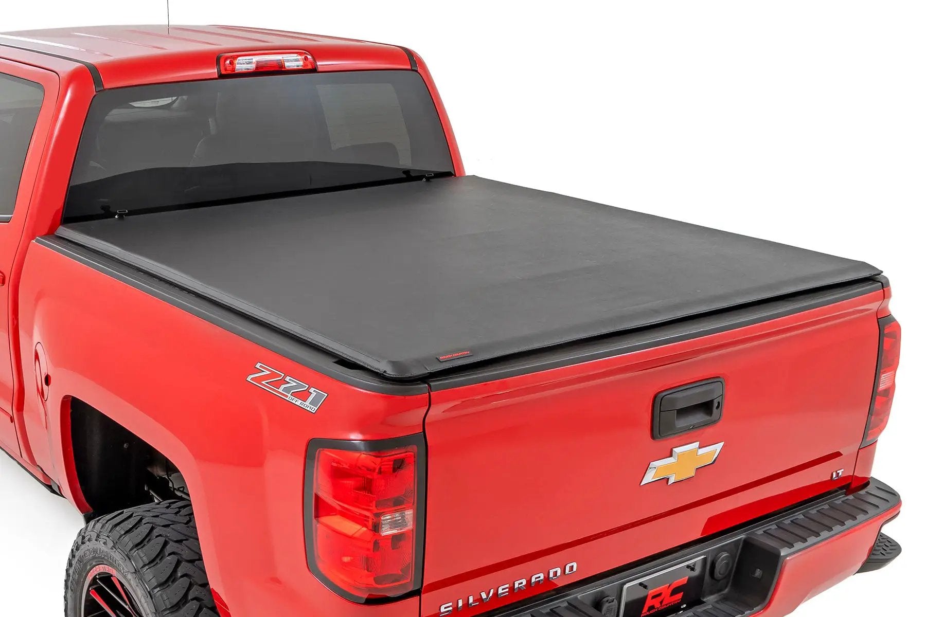 Soft Roll Up Bed Cover | 6'7" Bed | Chevy/GMC 1500/2500HD/3500HD (14-19 & Classic) by Rough Country