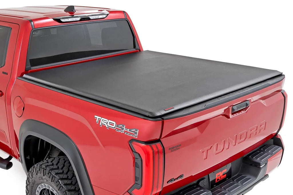 Soft Roll Up Bed Cover | 5'7" Bed | Toyota Tundra 2WD/4WD (2022-2026) by Rough Country